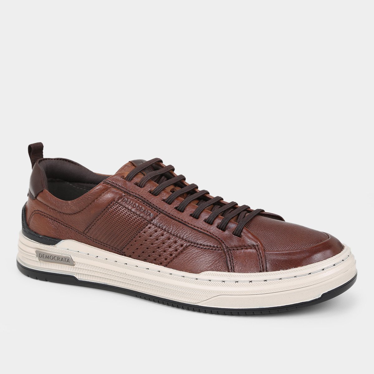 Tênis Couro Democrata Denim Mike Masculino - Tam: 43 - 1