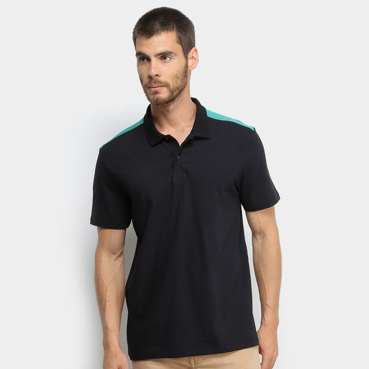 Camisa Polo Burn Colorblock Masculina