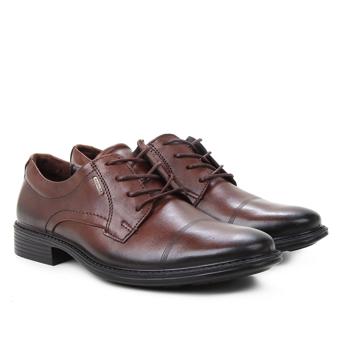 Sapato Social Couro Pegada Cadarço Masculino