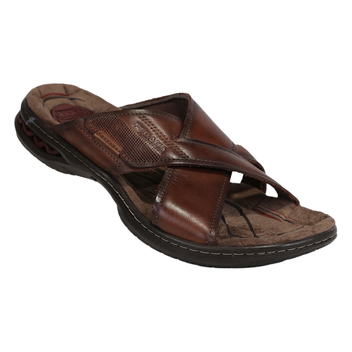 Chinelo Pegada Tiras Cruzadas Masculino - Tam: 42 - 1