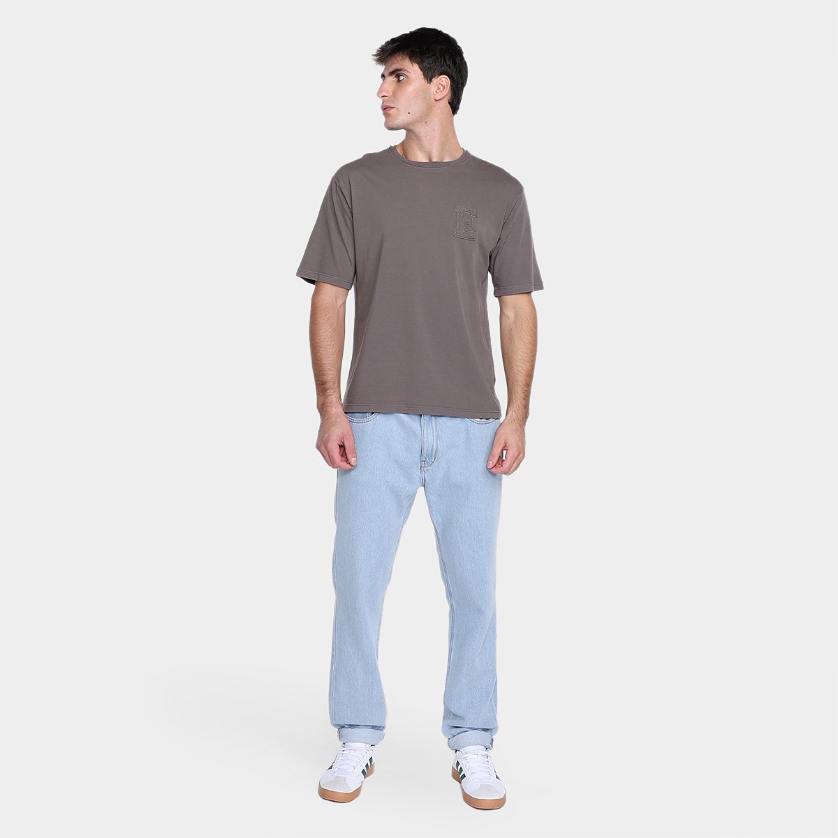 Camiseta Ellus Fine E Waffel Over Masculina - Tam: P - 3