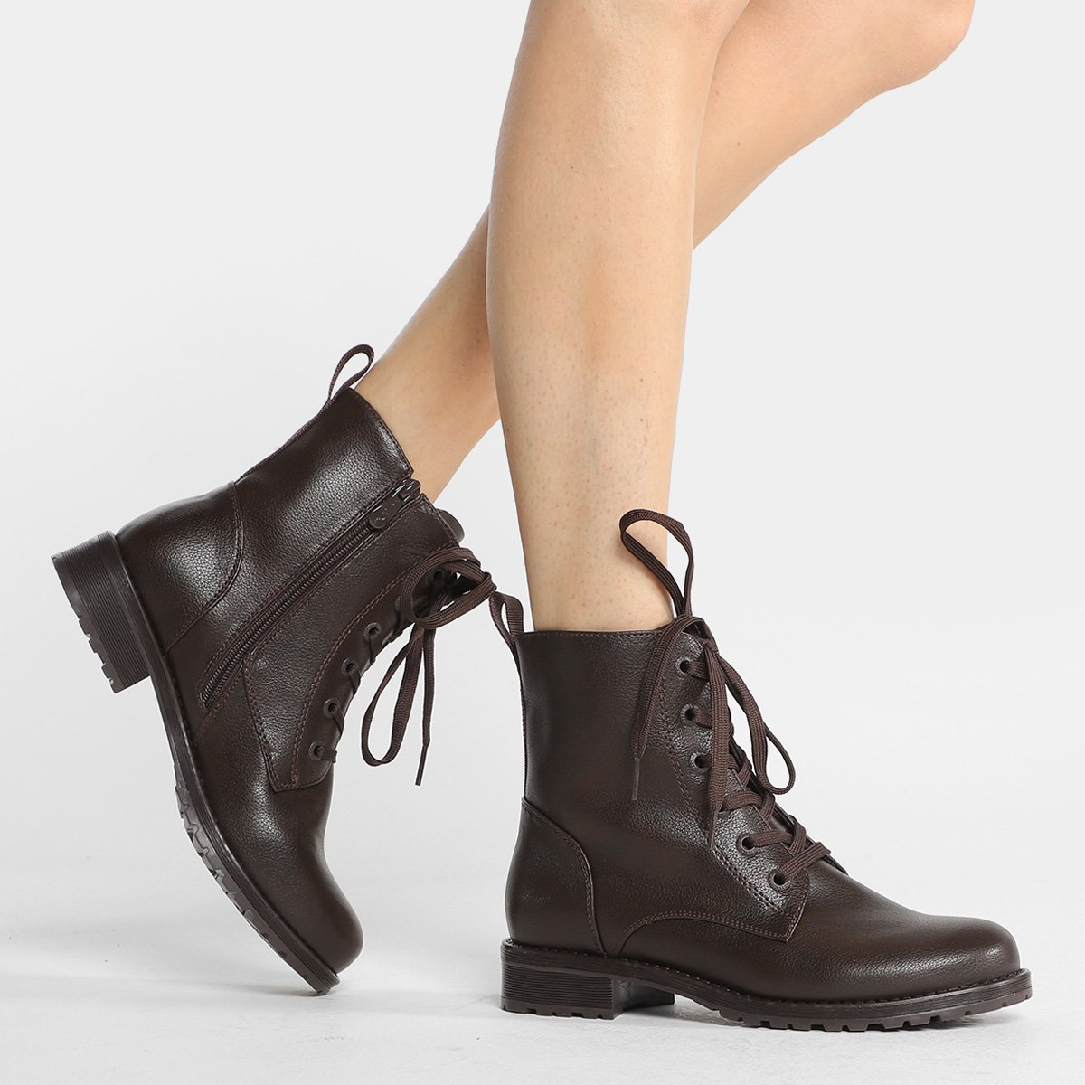 Bota Coturno Cano Curto Mooncity Básico Feminino - Tam: 34 - 1