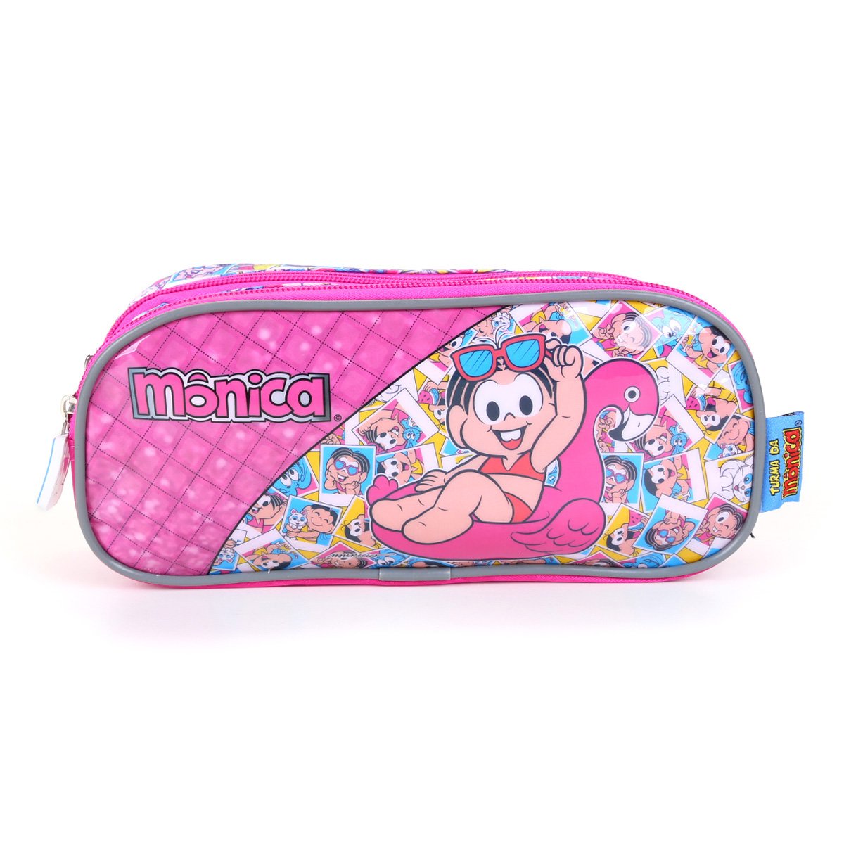 Estojo Duplo Escolar Luxcel Turma da Mônica Feminino