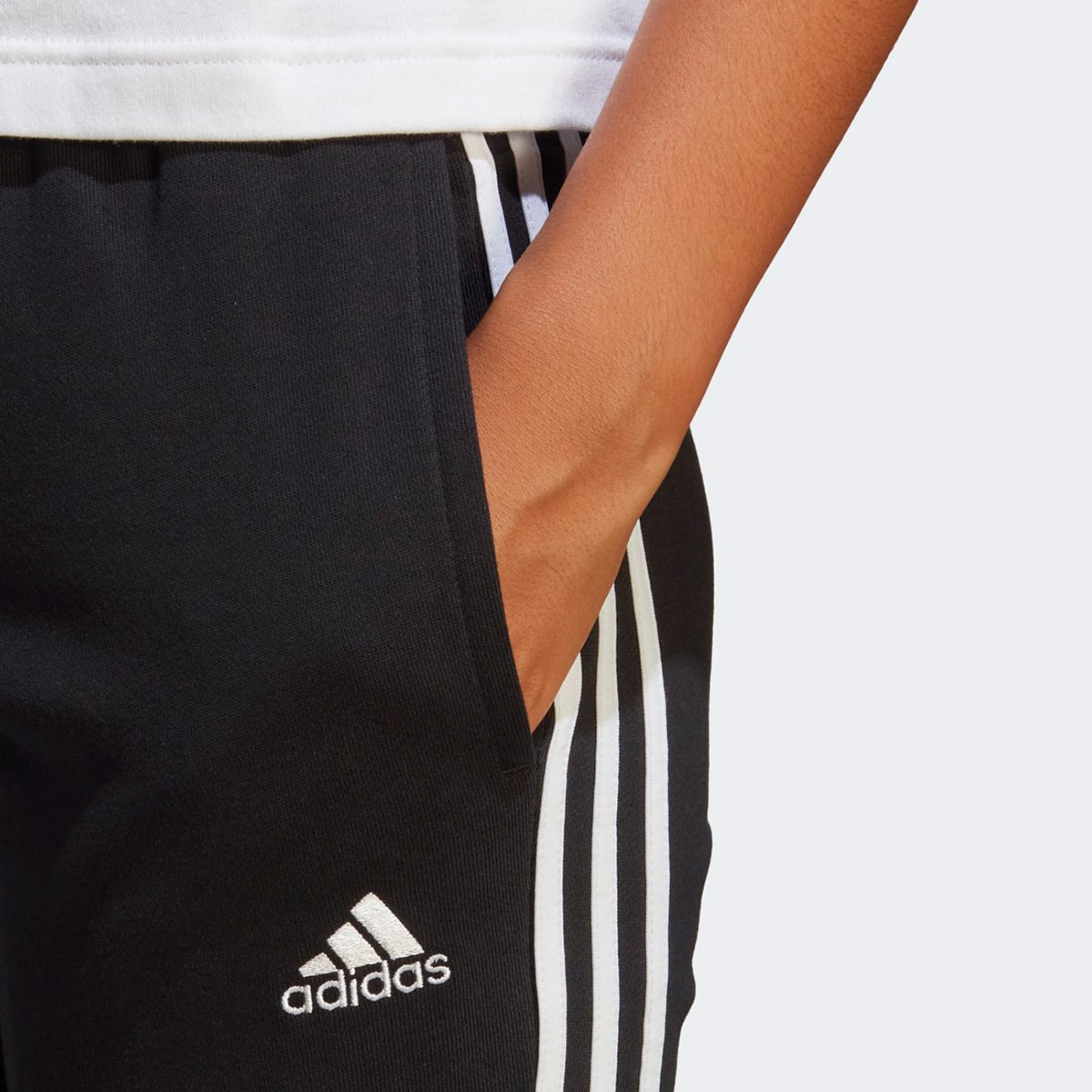 Calça Adidas 3 Listras Com Bolso Feminina - Tam: P - 3