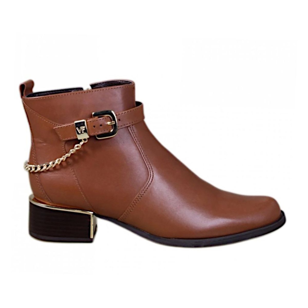 Bota Verofatto couro bico redondo fivela-6017303 - Tam: 34 - 1