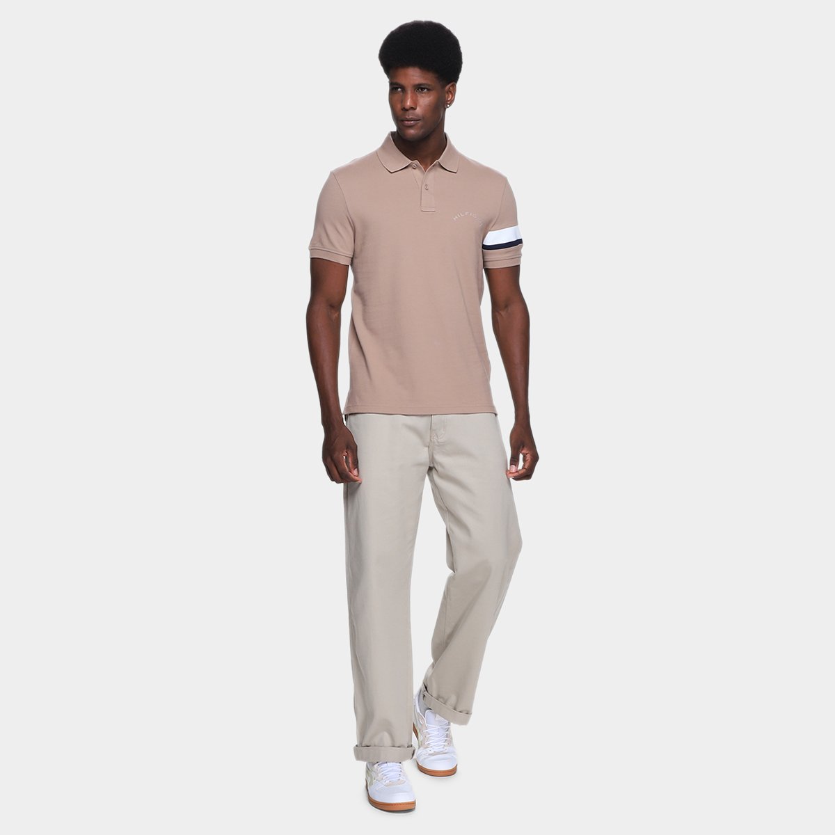 Camisa Polo Tommy Hilfiger Rwb Masculina - Tam: P - 3