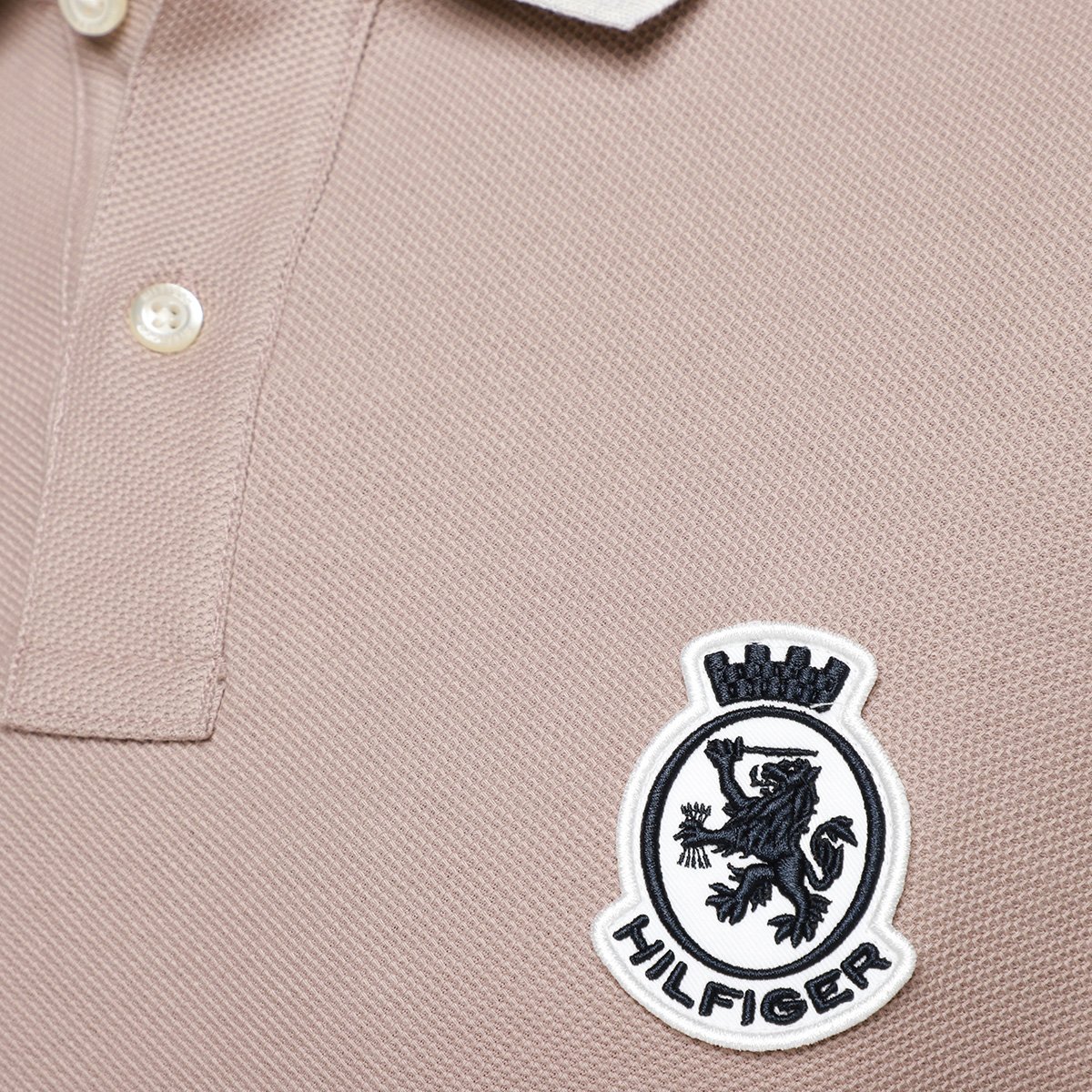 Camisa Polo Tommy Hilfiger Herrinbone Detail Masculina - Tam: M - 2