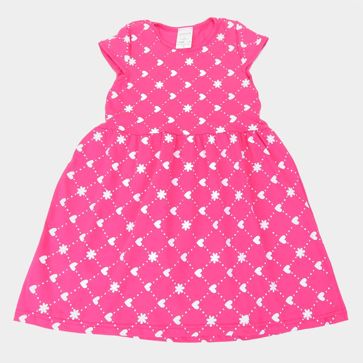 Vestido Infantil Candy Kids Corações Feminino