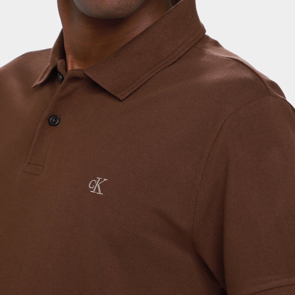 Camisa Polo Calvin Klein Casual Masculina - Tam: P - 2