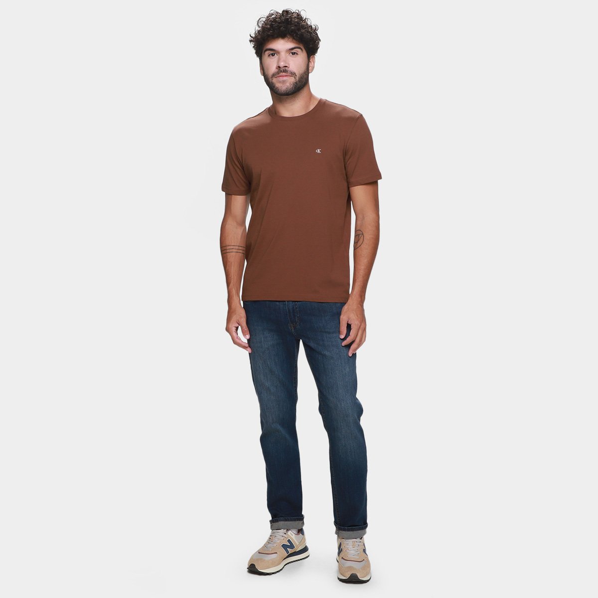 Camiseta Calvin Klein Casual Masculina - Tam: P - 3