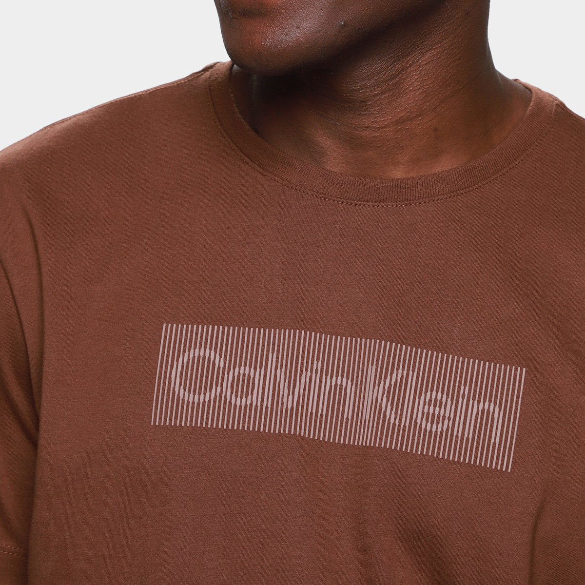 Camiseta Calvin Klein Box Striped Masculina - Tam: P - 2