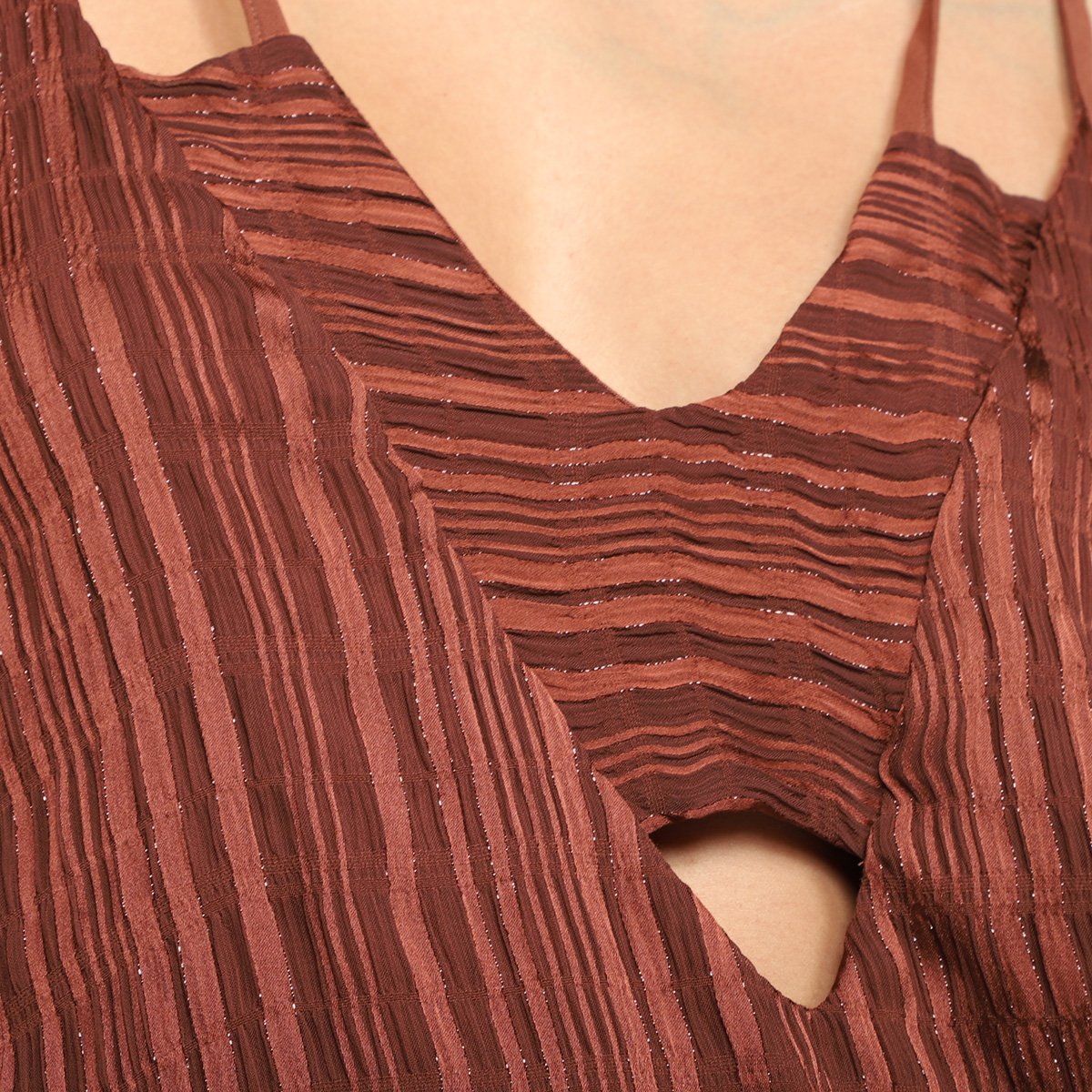 Regata Colcci Listras Metalizada Feminina - Tam: M - 2