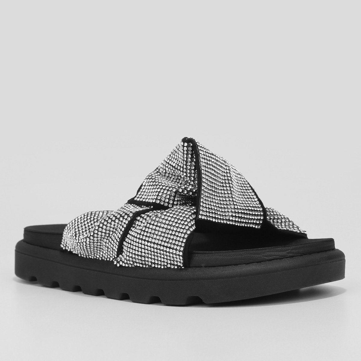 Rasteira Vizzano Nó com Brilho Feminina - Tam: 34 - 2