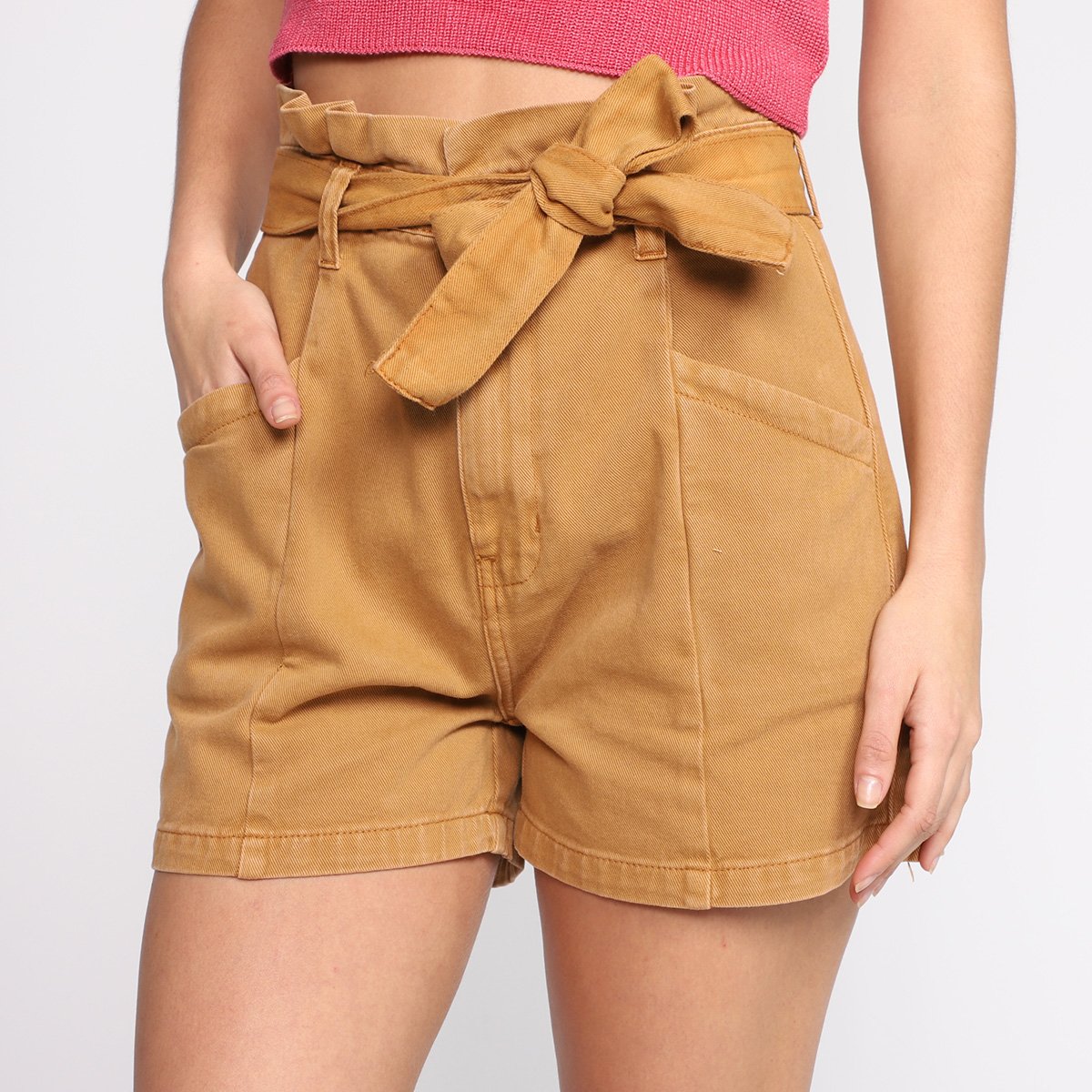 Shorts Sarja Dzarm Clochard Feminino - Tam: 40 - 1