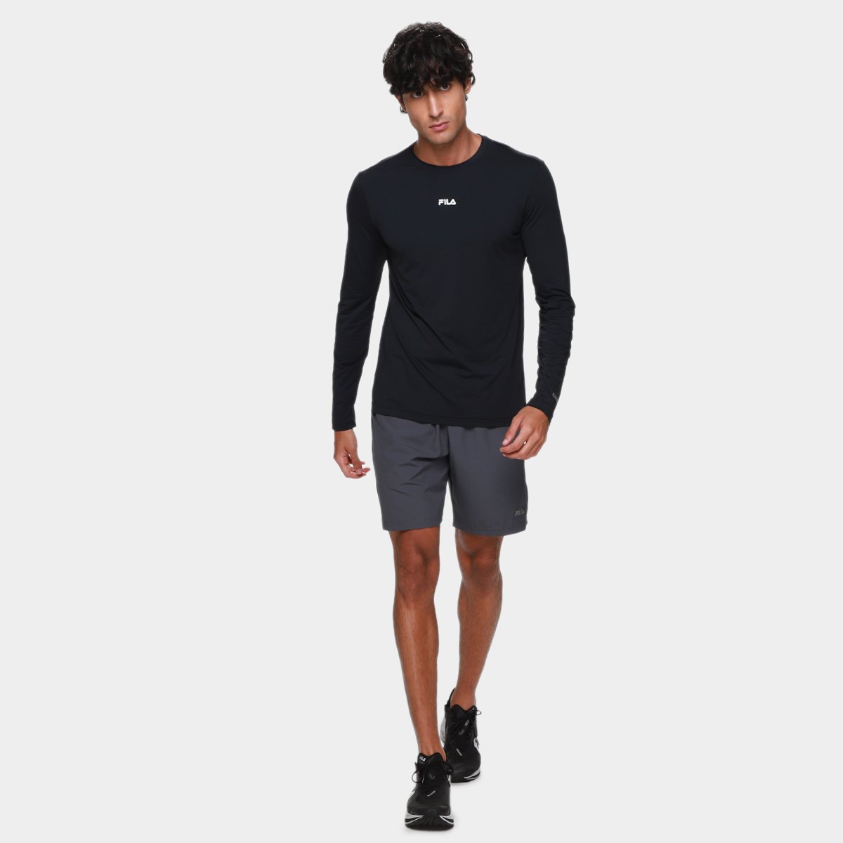 Camiseta Fila Proteção UV Manga Longa Masculina - Tam: G - 3