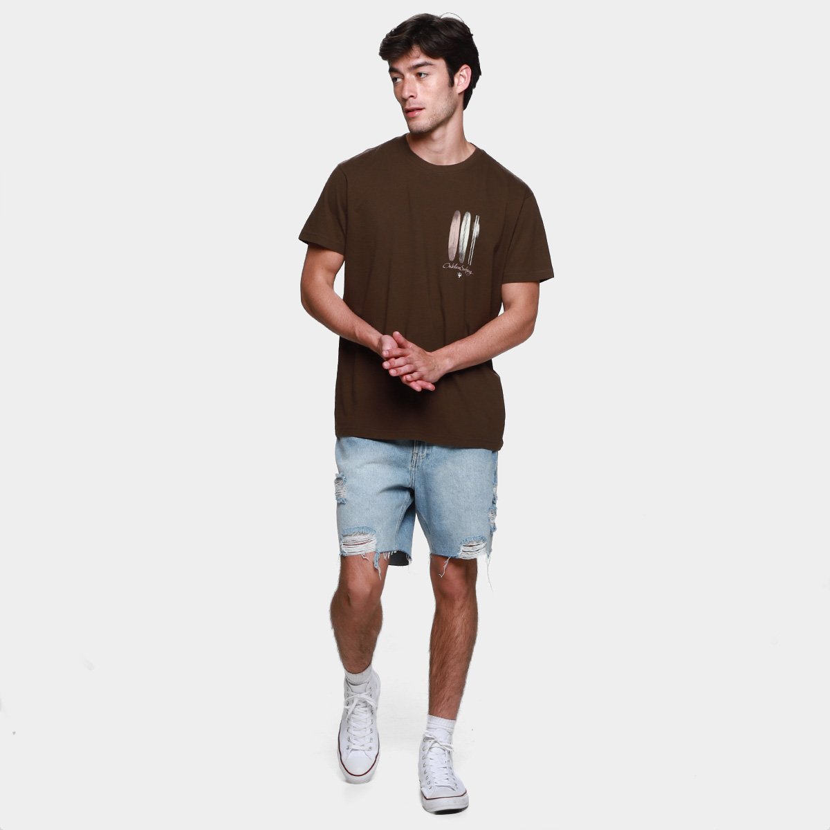 Camiseta Osklen Vintage Longbords Masculina - Tam: P - 3