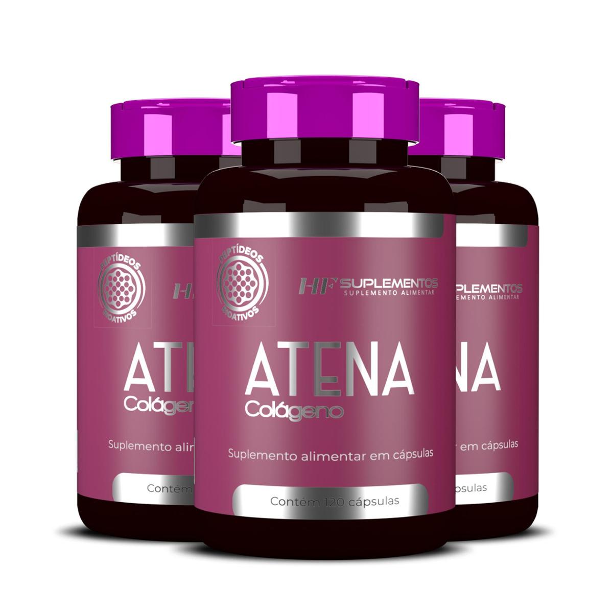 3X ATENA PEPTIDEOS BIOATIVOS COLAGENO 120CAPS HF SUPLEMENTOS