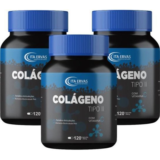 3x Colágeno Tipo 2 ui li 400mg Itaervas Menor preço em 3x Colágeno Tipo 2 ui li 400mg Itaervas