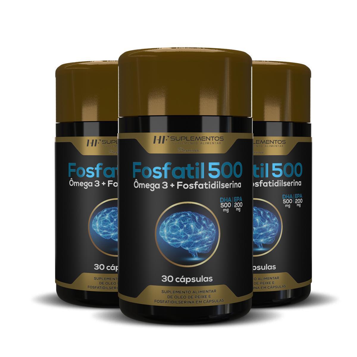 3X FOSFATIL 500 OMEGA 3 + FOSFATIDILSERINA 30CAPS HF