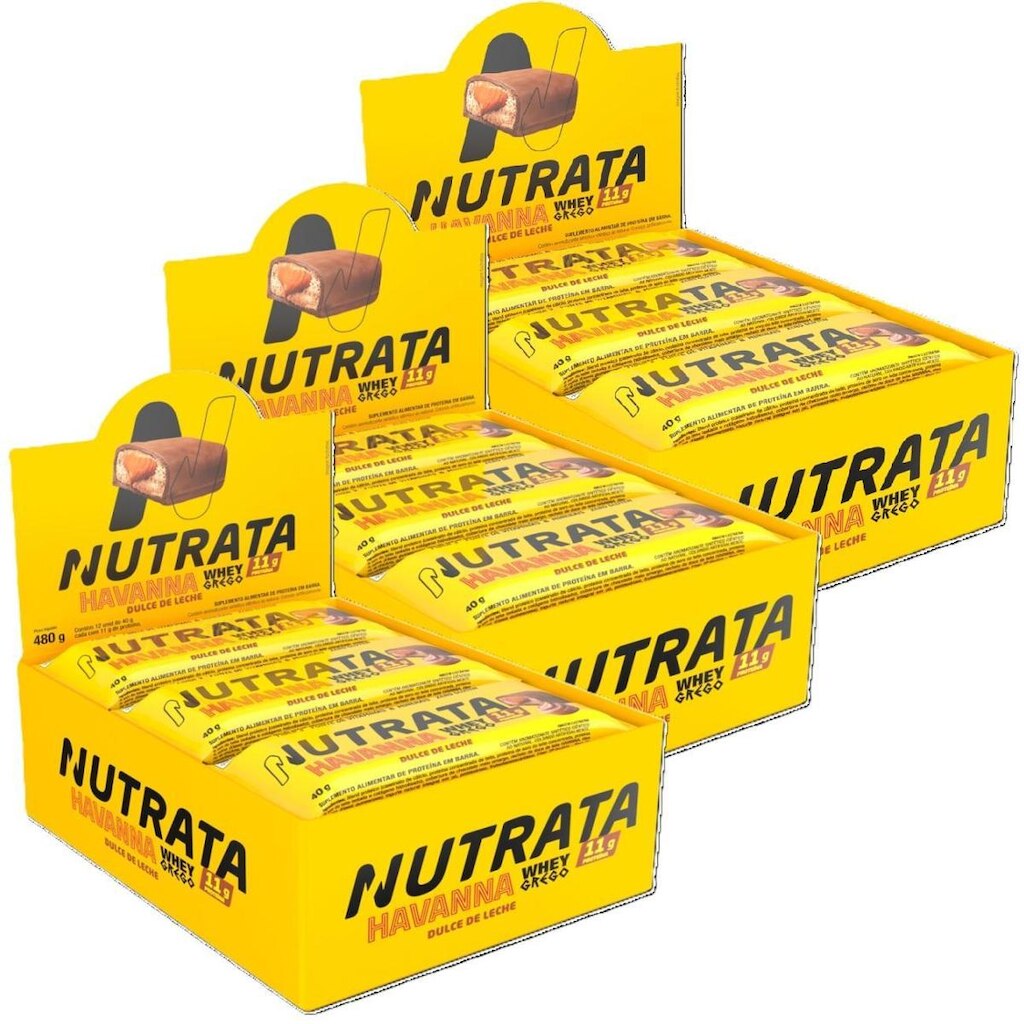3x Grego Bar Havanna - Nutrata 12 un.
