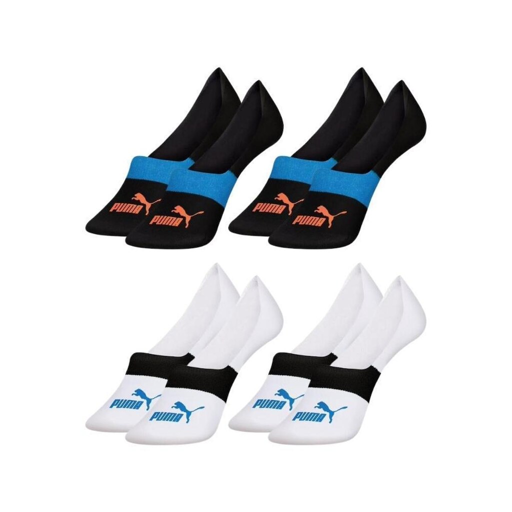 4 Pares Meias Sapatilha Invisível Puma Algodão Masculino