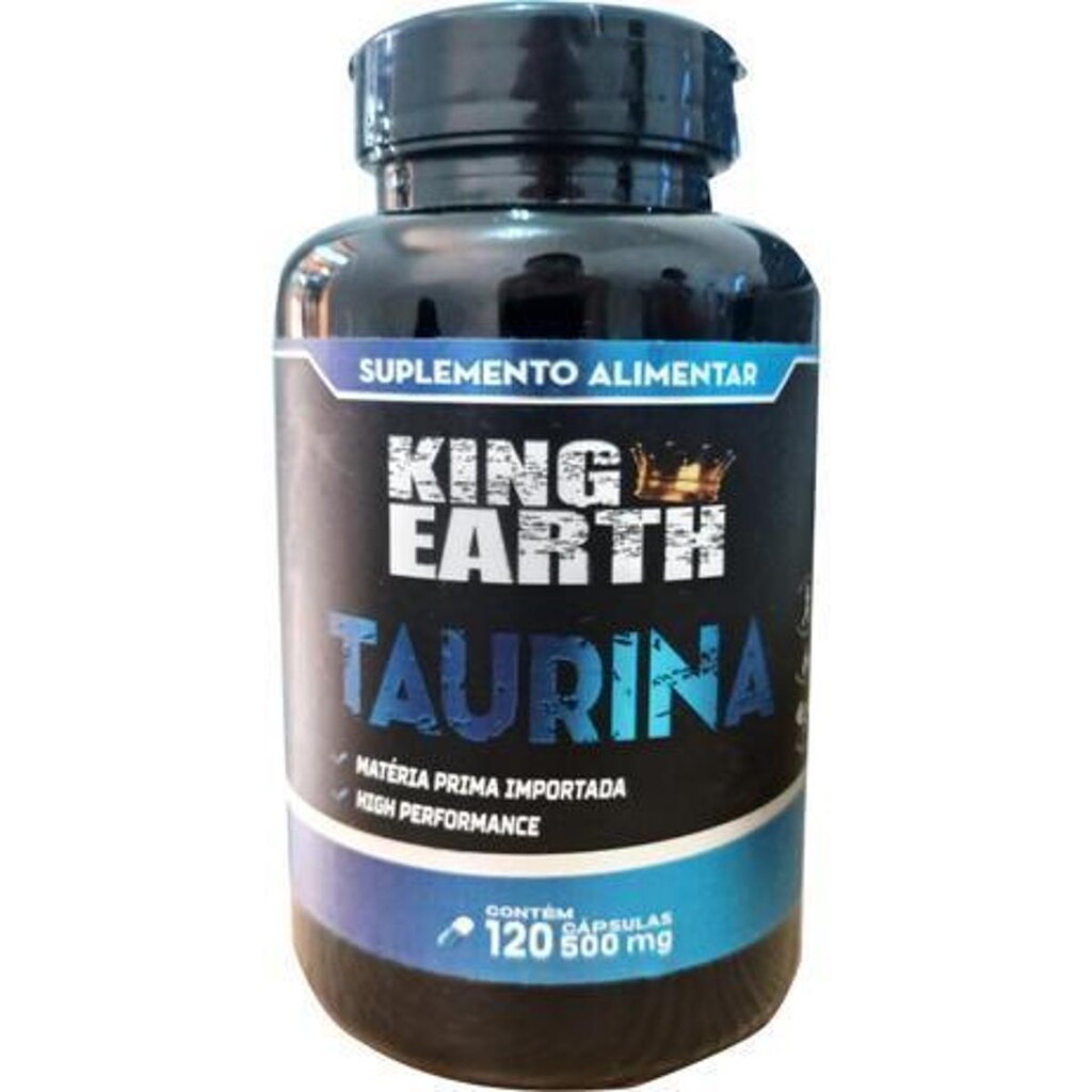 4 Taurina 120 Cápsulas 500mg Matéria Prima Importada