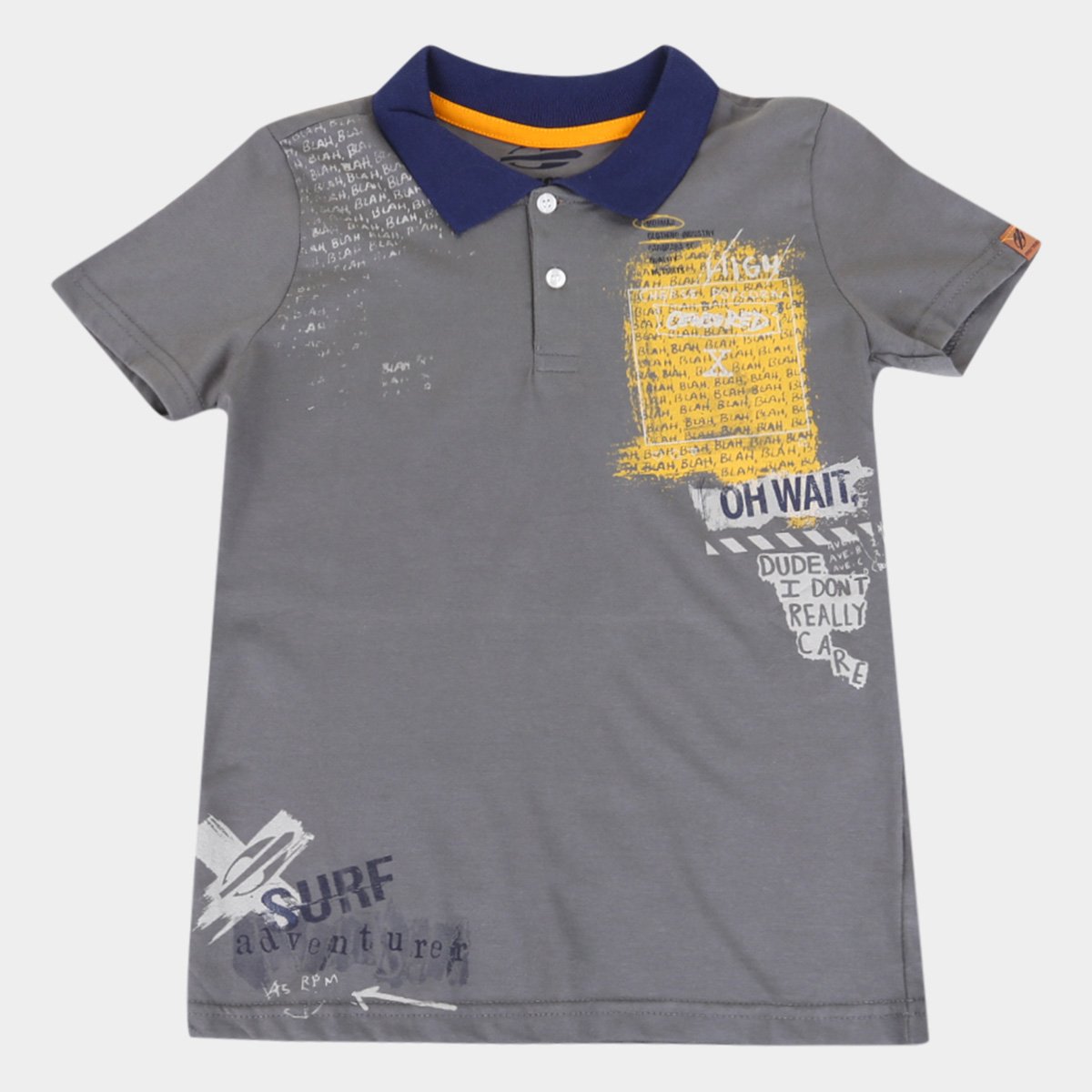 Camisa Polo Infantil Mormaii Estampada Masculina