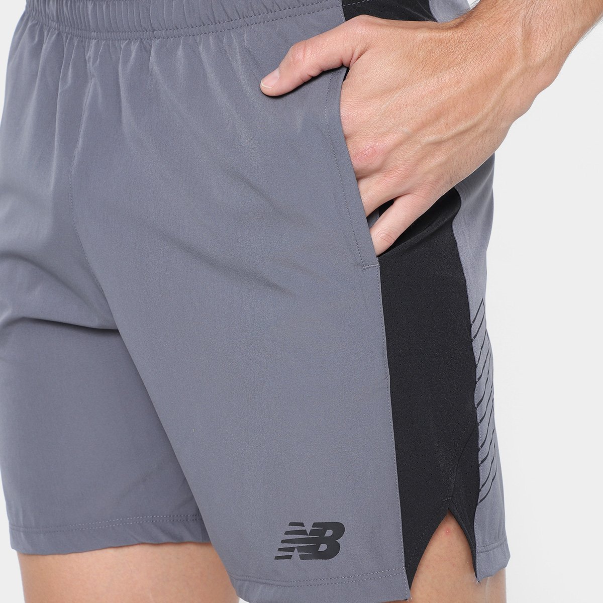 Bermuda New Balance Tenacity Logo 7 Masculina - Tam: M - 2
