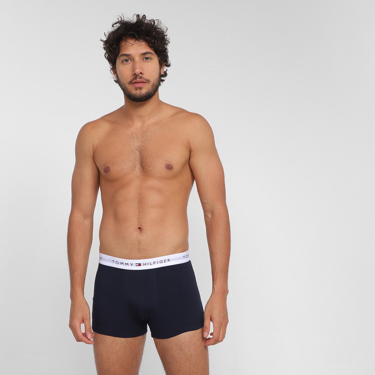 Kit Cueca Boxer Tommy Hilfiger Trunk Masculina - 3 Peças - Tam: P - 1