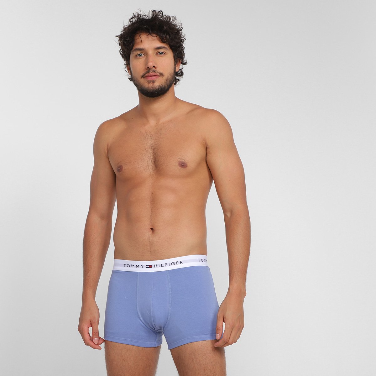 Kit Cueca Boxer Tommy Hilfiger Trunk Masculina - 3 Peças - Tam: P - 3