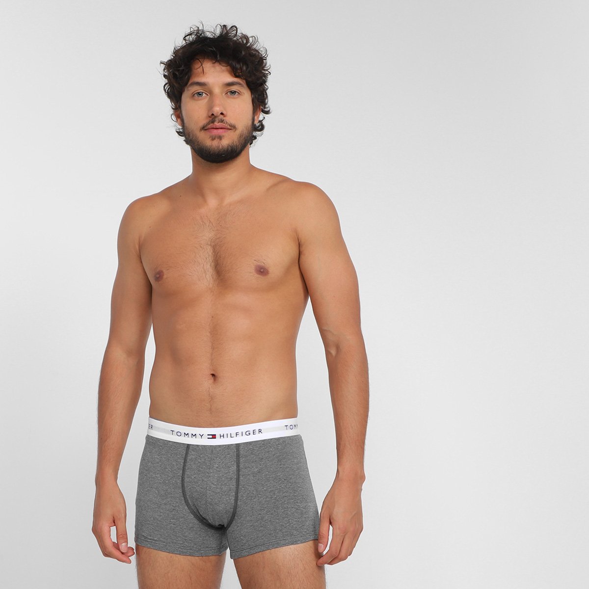 Kit Cueca Boxer Tommy Hilfiger Trunk Masculina - 3 Peças - Tam: P - 4