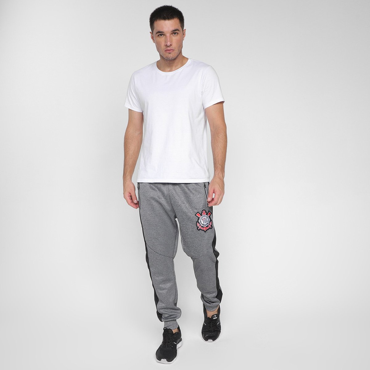 Calça Moletom Corinthians SPR Masculina - Tam: GG - 3