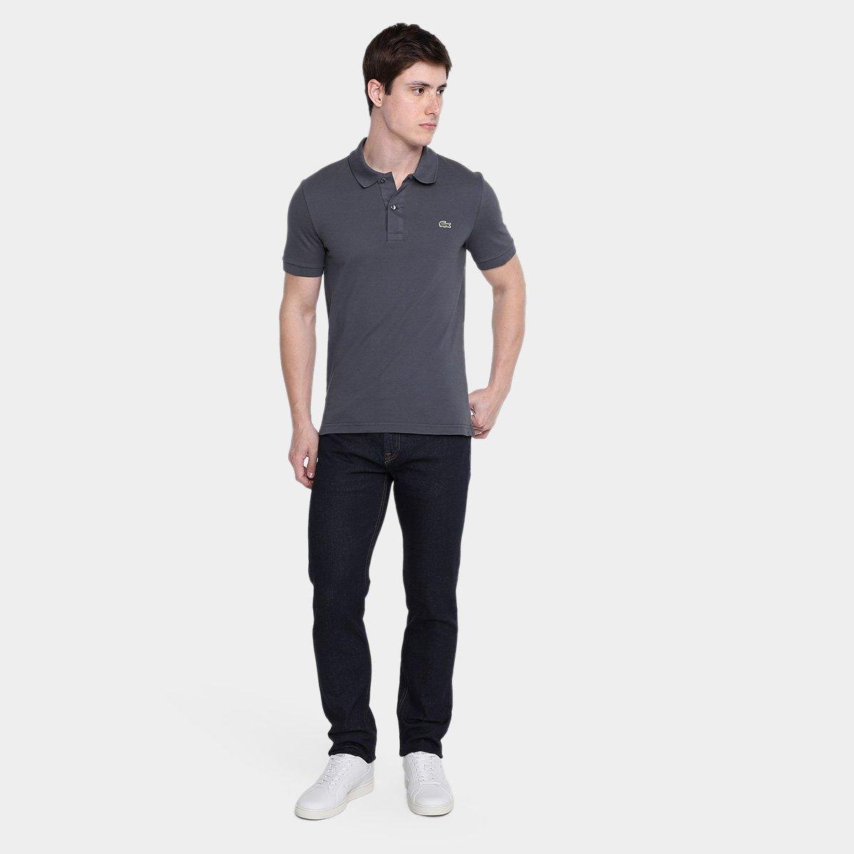 Camisa Polo Lacoste Slim Fit Piquet Masculina - Tam: G - 3