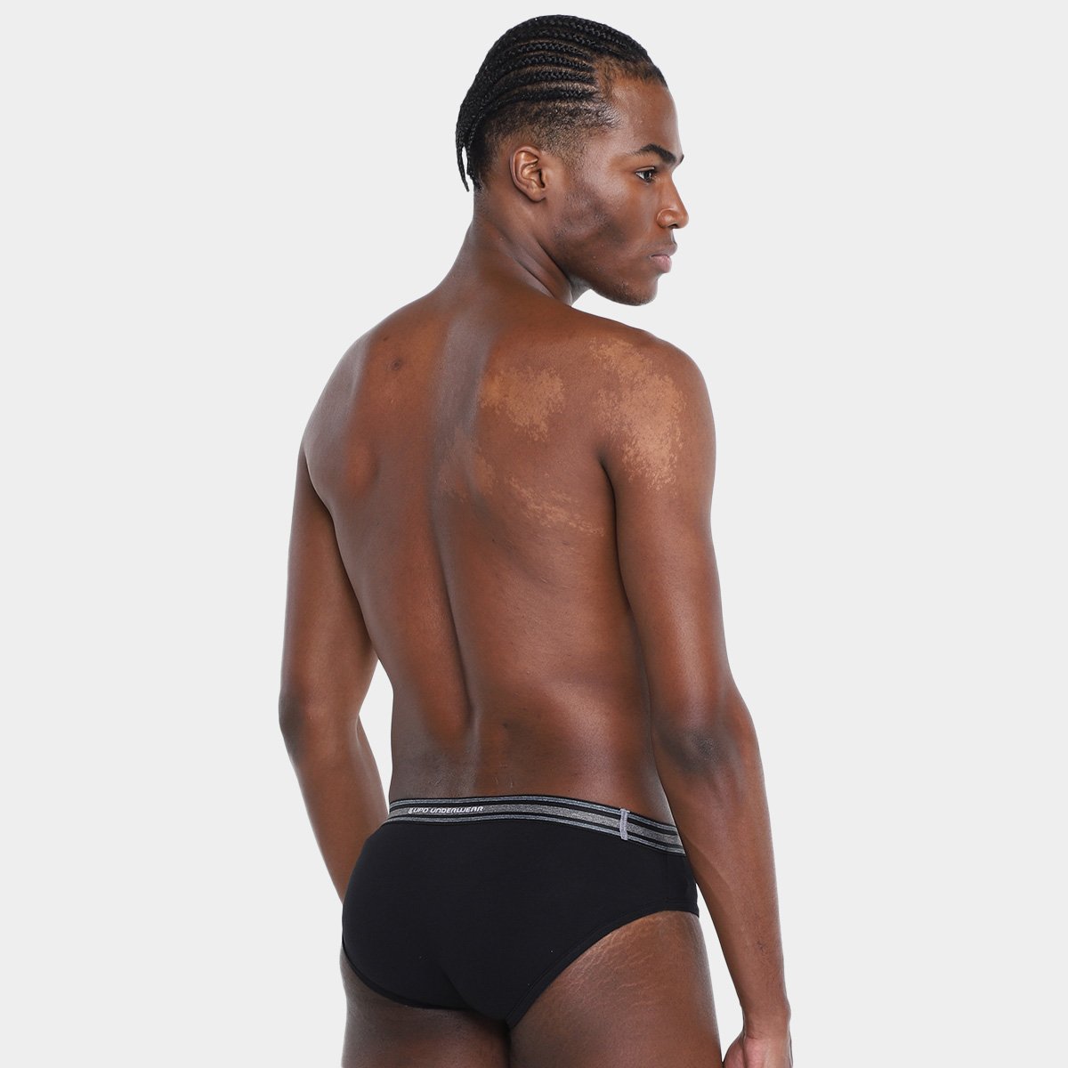 Kit Cueca Slip Lupo Algodão Masculina - 4 Peças - Tam: P - 2