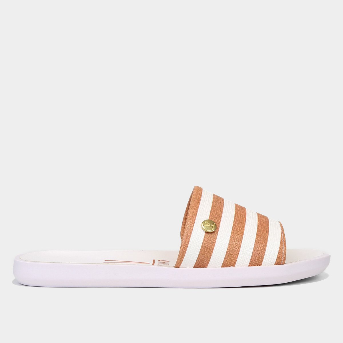 Chinelo Vizzano Slide Listrado Feminino