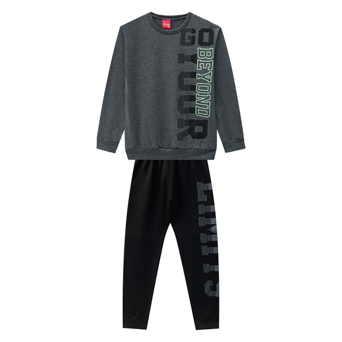 Conjunto Moletom Juvenil Kyly Estampado Masculino