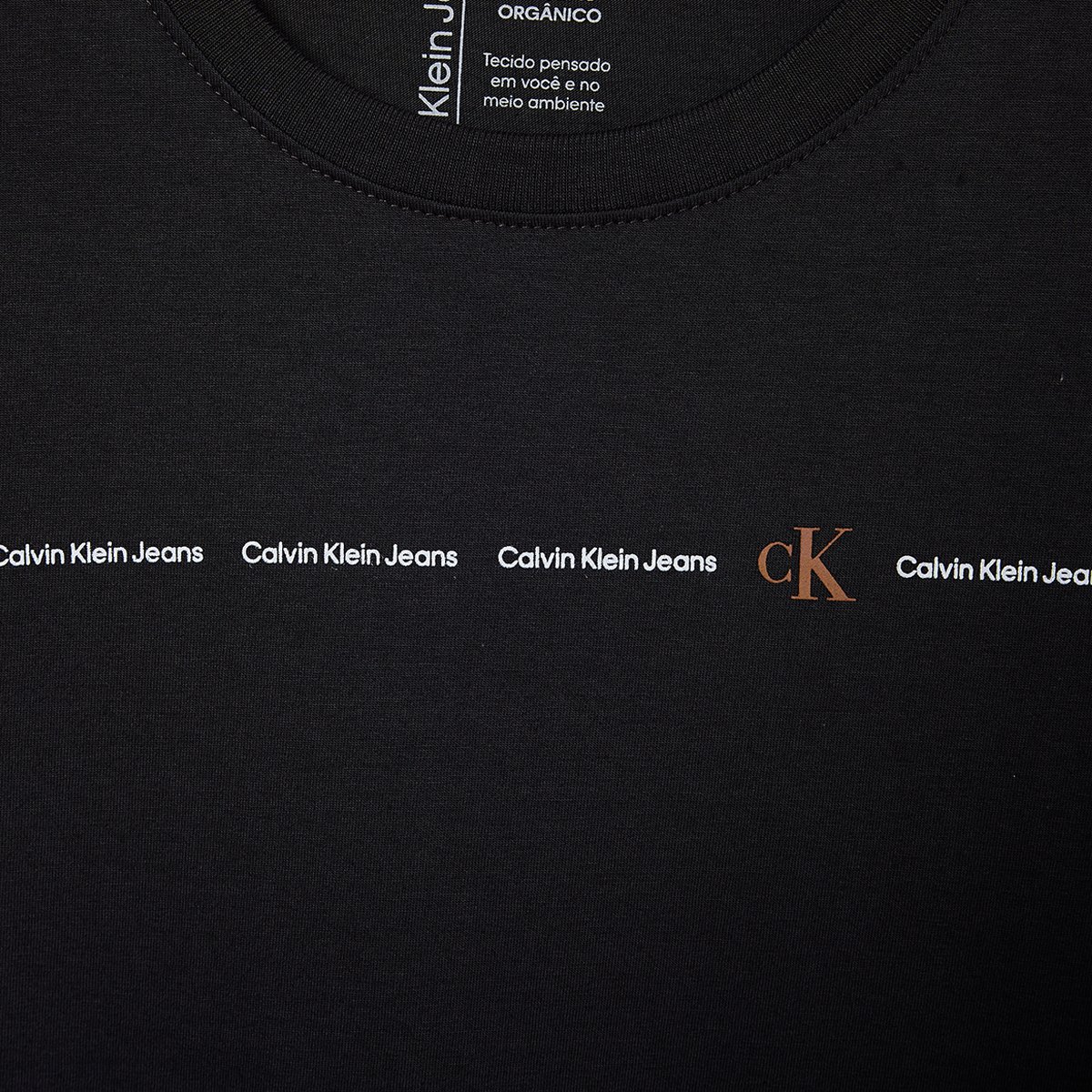 Camiseta Infantil Calvin Klein Logo Menino - Tam: 16A - 1