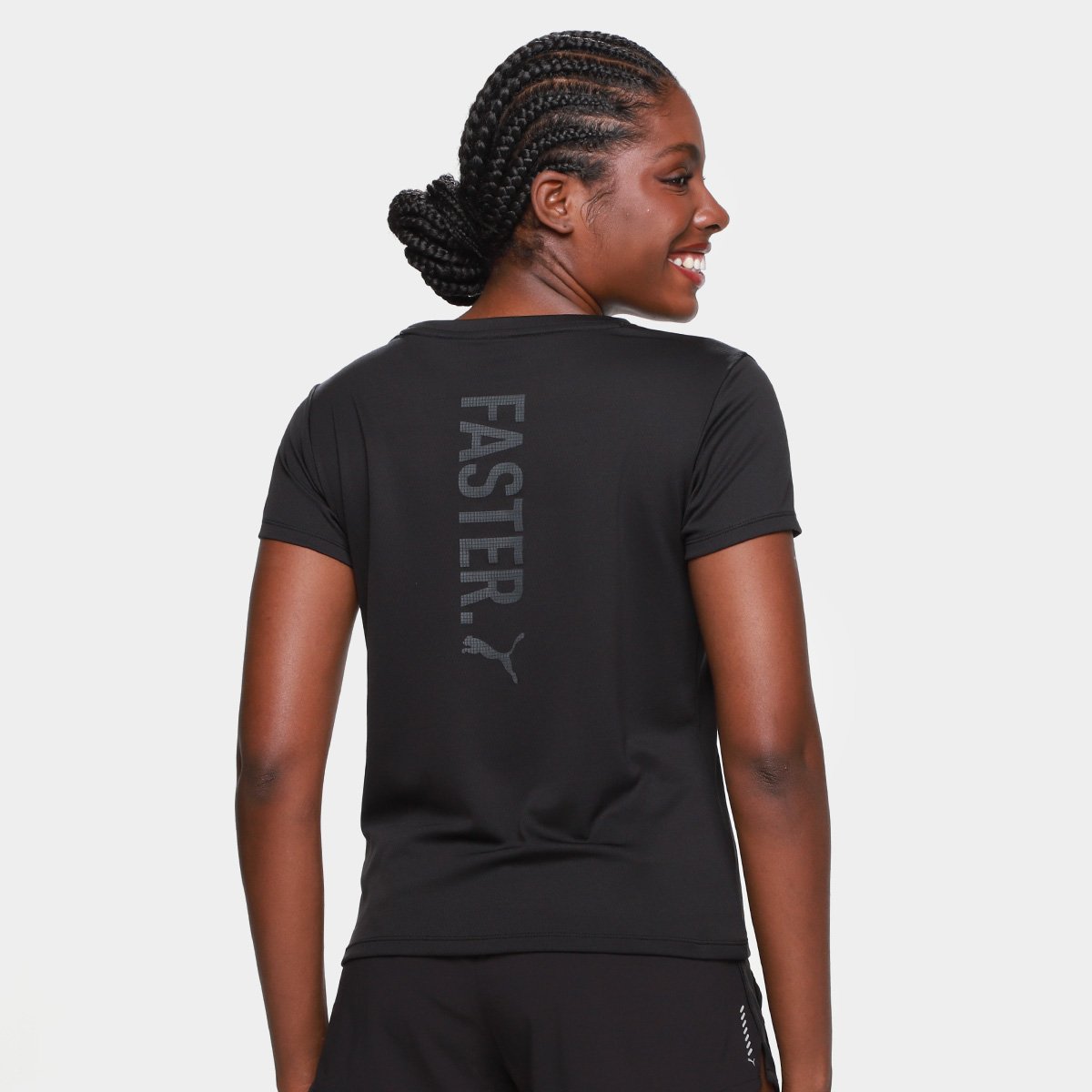 Camiseta Puma Graphics Run Forever Faster W Feminina - Tam: P - 1