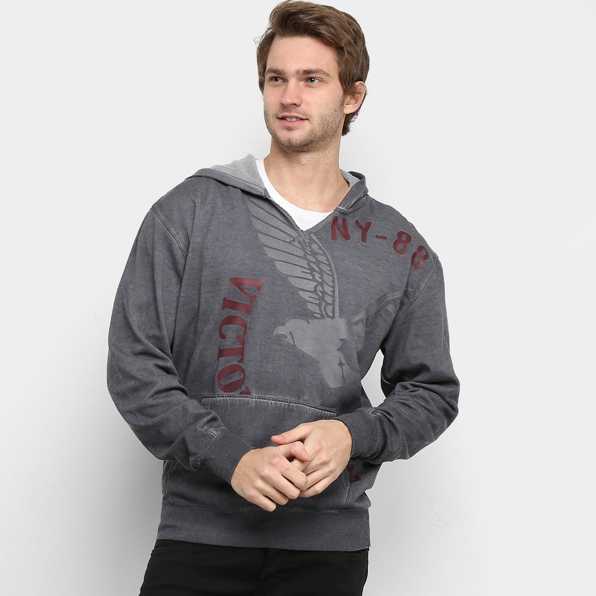Moletom Victory Eagle Big Logo Capuz Masculino