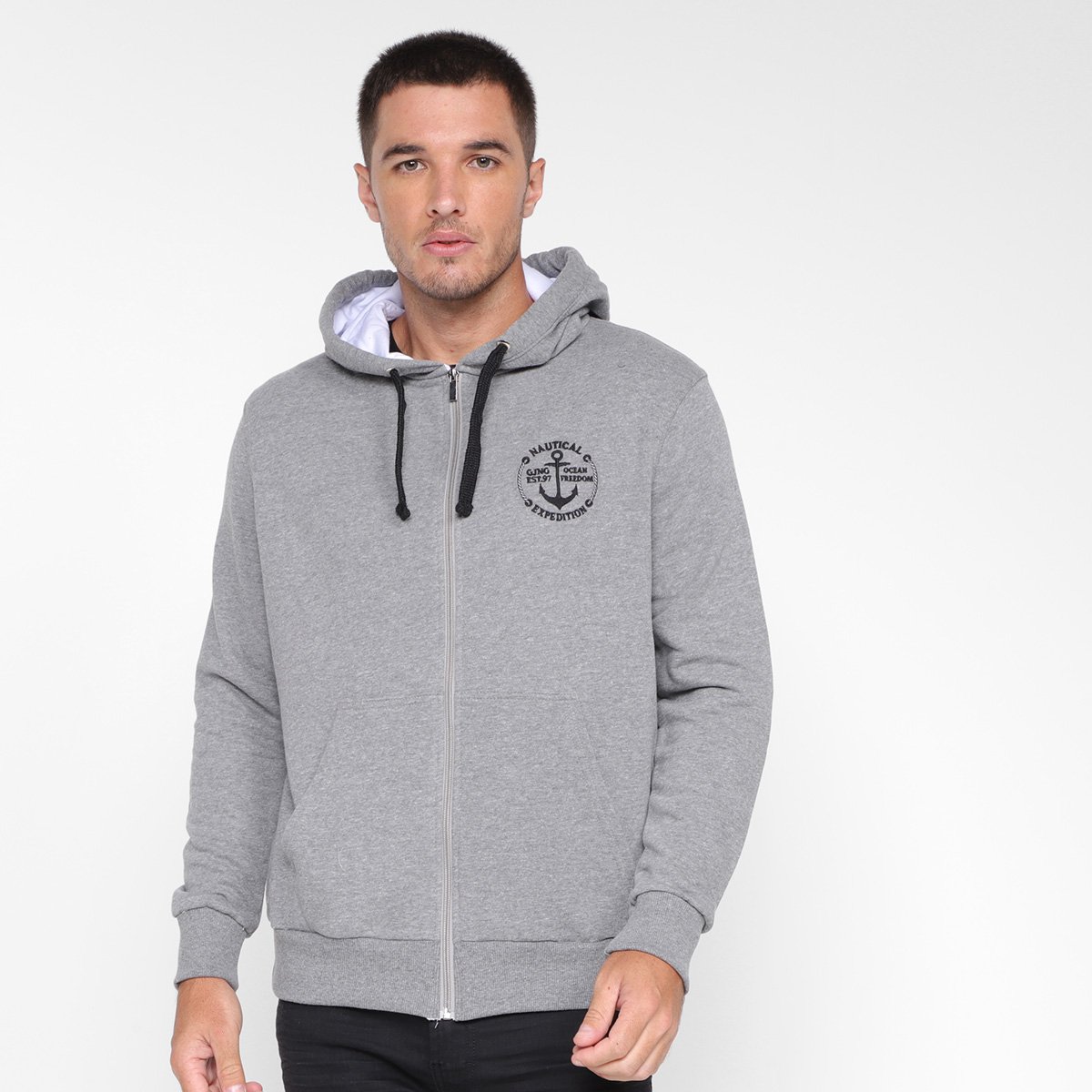Jaqueta Moletom Gajang Com Capuz Masculino