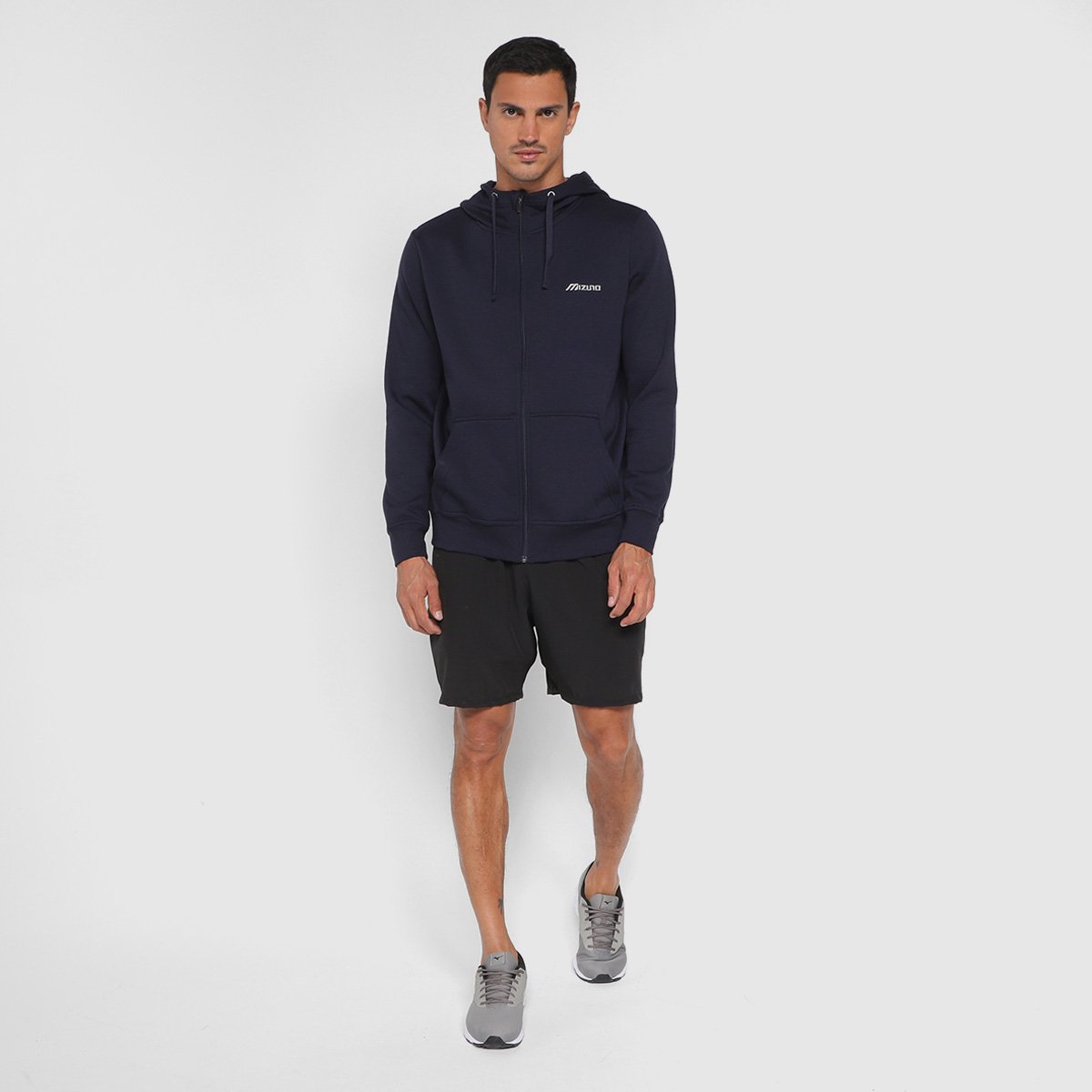 Moletom Mizuno Logo Masculino - Tam: P - 3