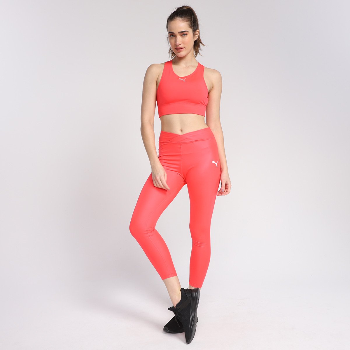 Calça Legging Puma Modern Sports 7/8 Shiny Tights Feminina - Tam: GG - 3