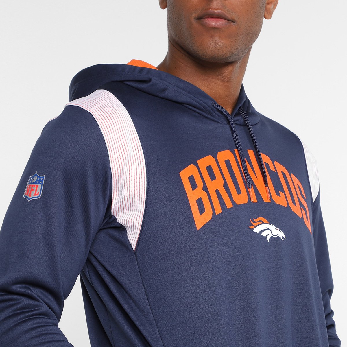 Moletom Nike NFL Denver Broncos Fleece Masculino - Tam: P - 2