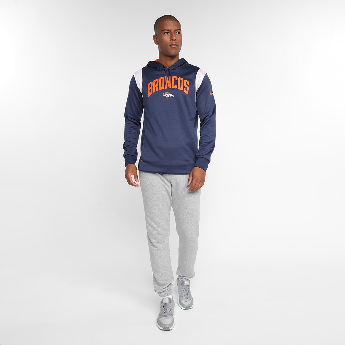 Moletom Nike NFL Denver Broncos Fleece Masculino - Tam: P - 3