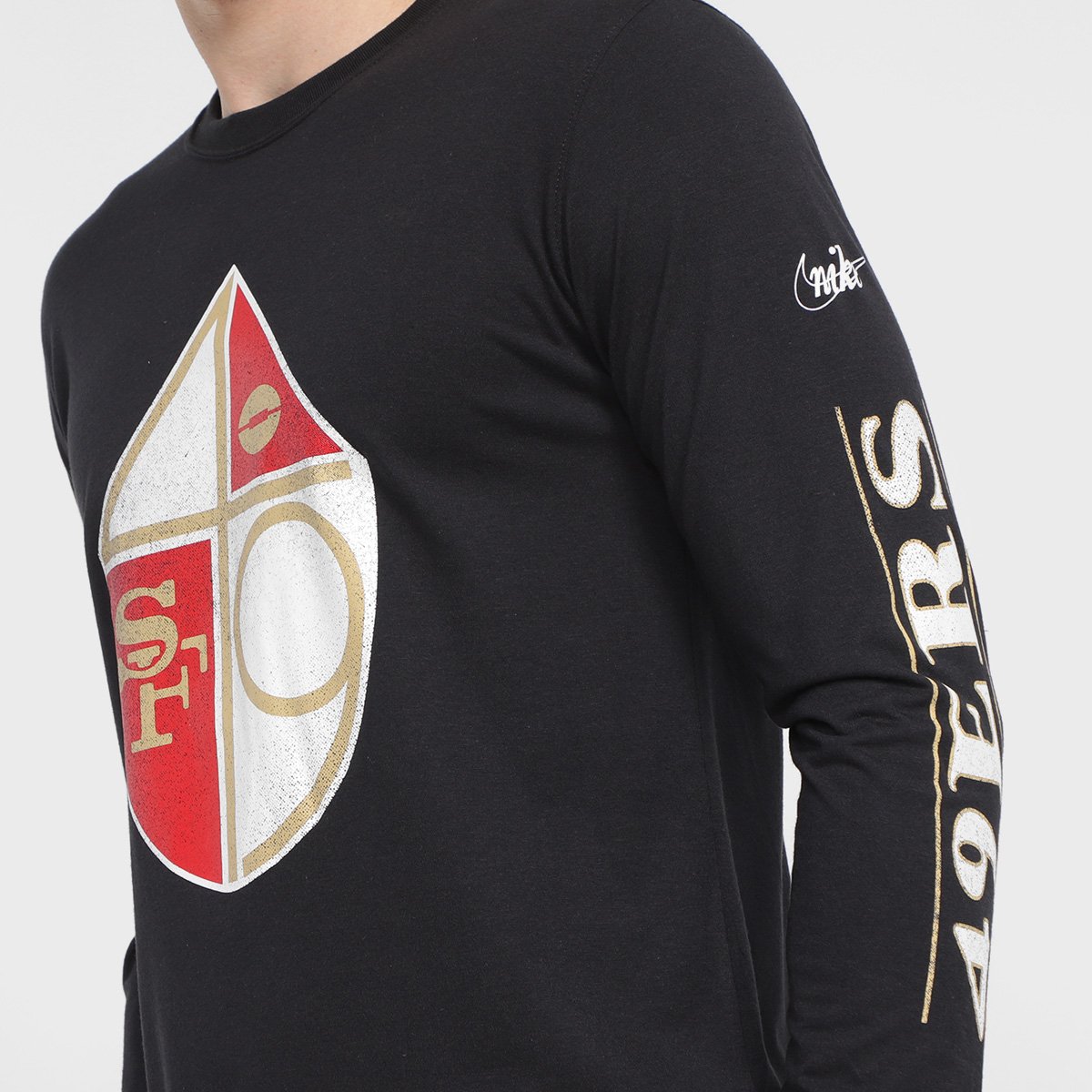 Camiseta Nike NFL San Francisco 49ers Fashion Manga Longa Masculina - Tam: P - 2