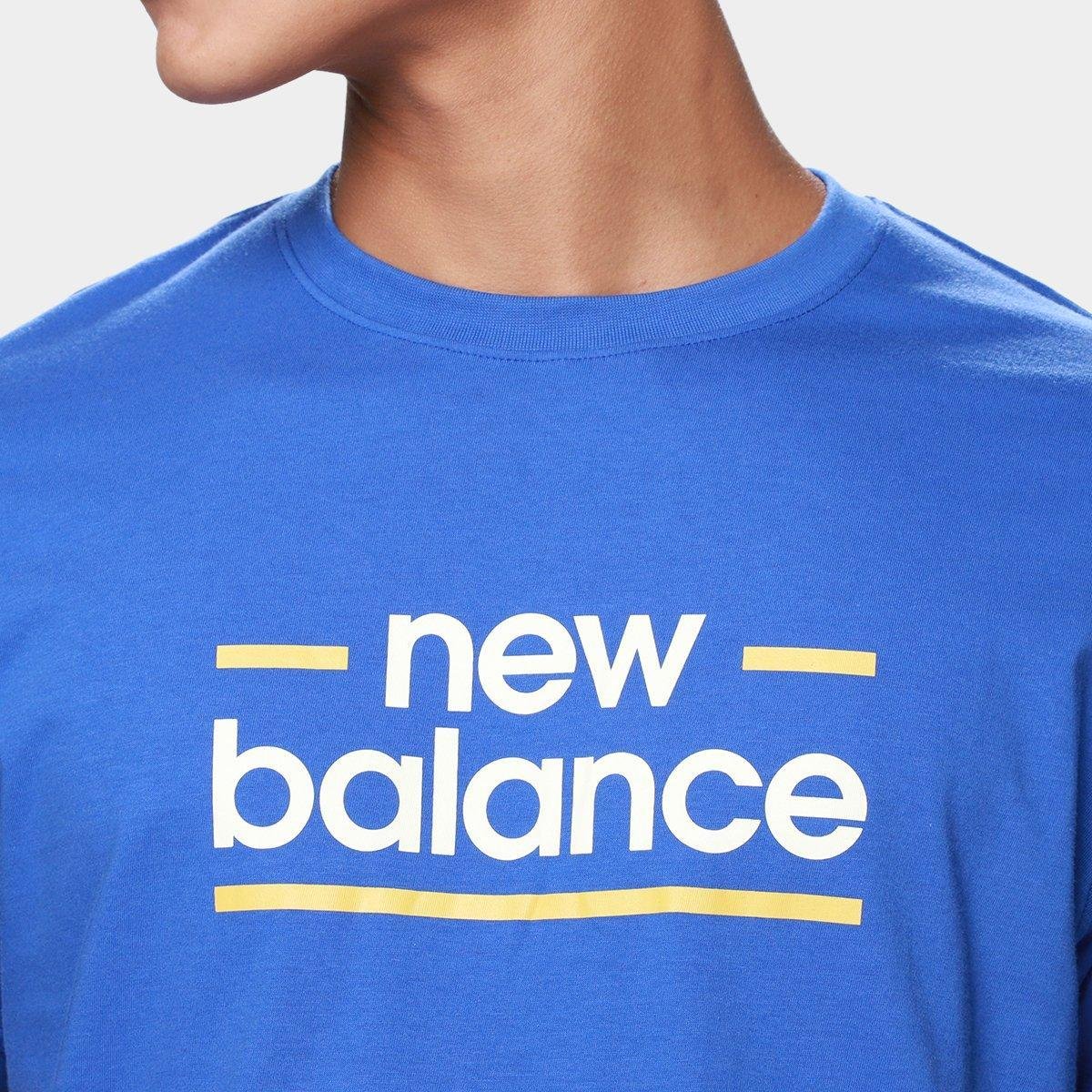 Camiseta New Balance Linear Lines Masculina - Tam: P - 2