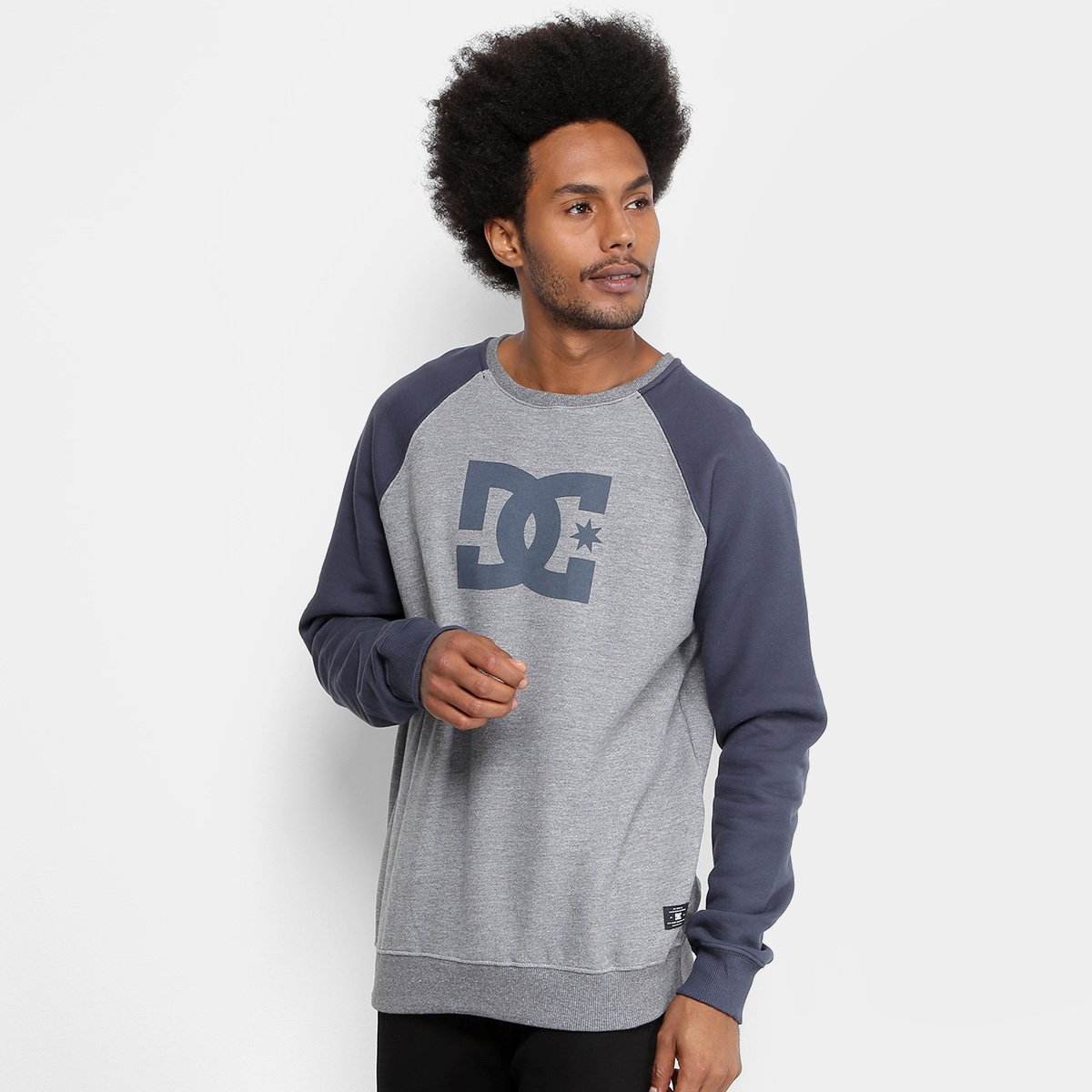 Moletom DC Shoes Careca Star Raglan Masculino