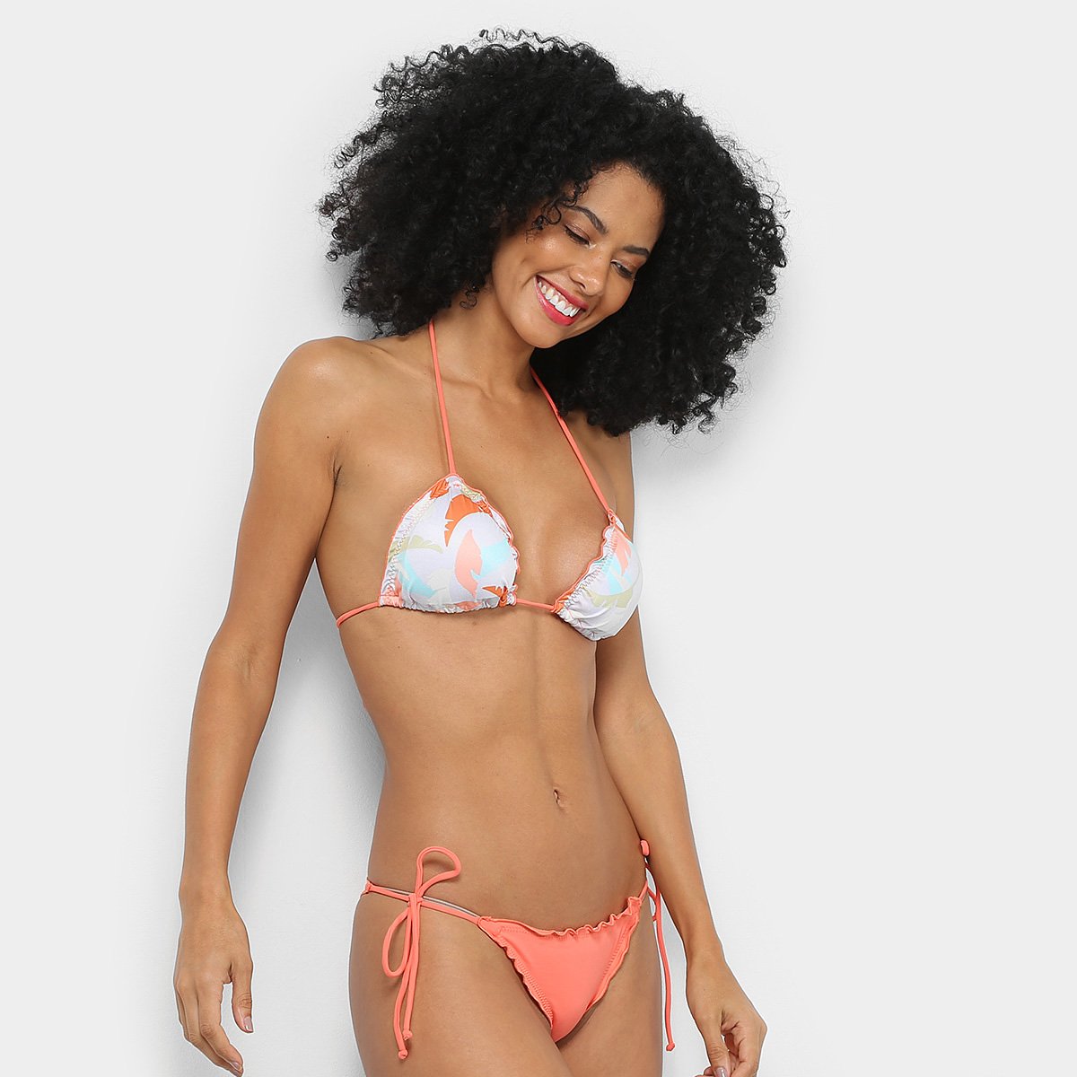 Conjunto de Biquíni Cortininha Bojo Hang Loose Maya