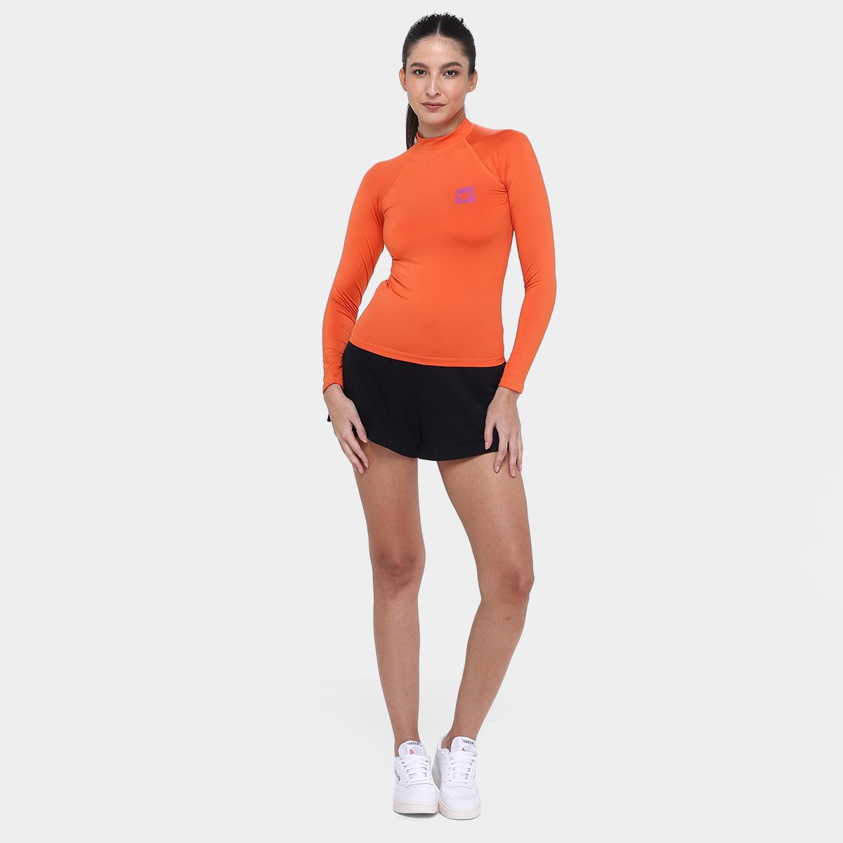 Camiseta Hang Loose UV Lisa Manga Longa Feminina - Tam: P - 3
