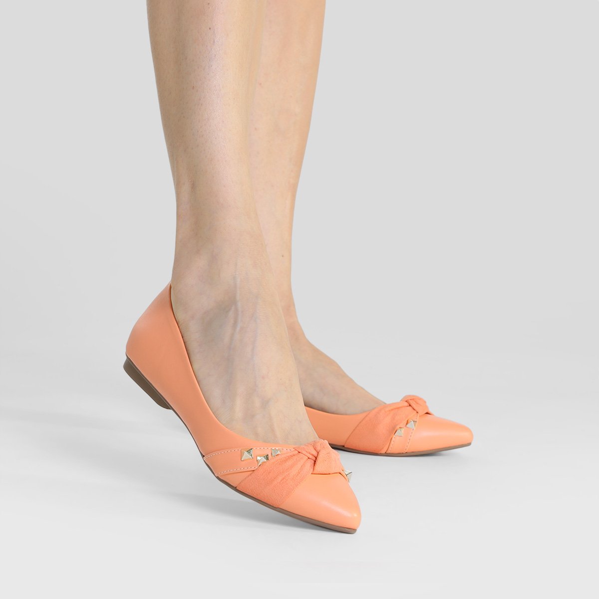 Sapatilha Griffe Bico Fino Tachas Feminina - Tam: 34 - 1